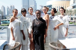 Ms Nana Agyeman Ennuson with models